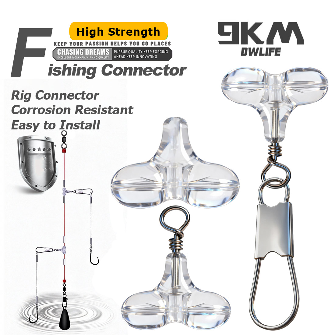 9KM T Shape Fishing Cross Bead - Fishing Lure Accessories recension och pris