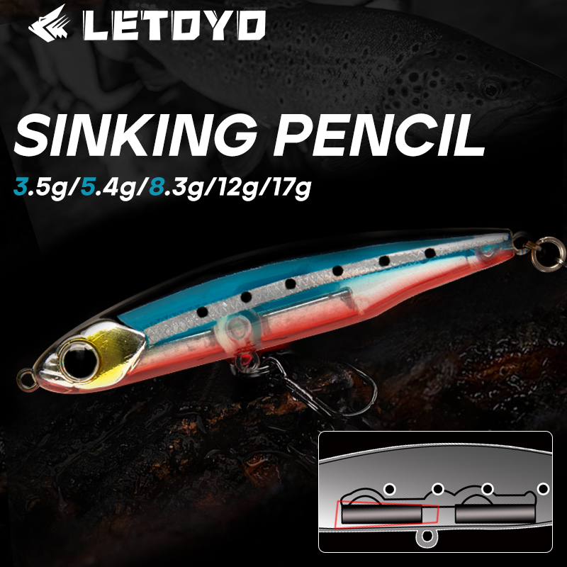 LETOYO Sinking Pencil 17g 12g- - Fishing Lure Spoon recension och pris