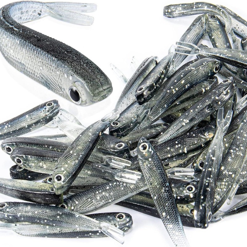 10/20/30Pcs Split Tail Minnow  - Fishing Lure Soft Plastic recension och pris