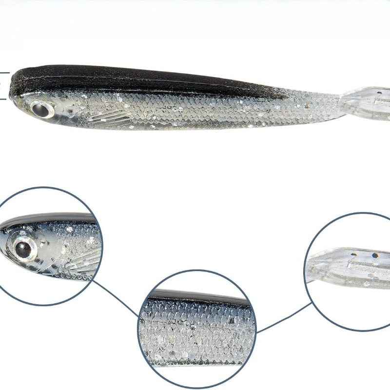 10/20/30Pcs Split Tail Minnow  - Fishing Lure Soft Plastic recension och pris