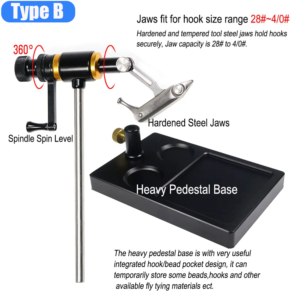 Wifreo 360° Rotation Fly Tying - Fishing Lure Spinner recension och pris
