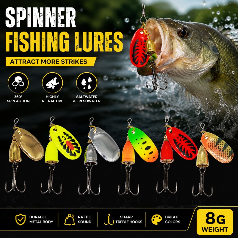 Fishing Spinner Lure 8g Metal  - Fishing Lure Blade Bait recension och pris
