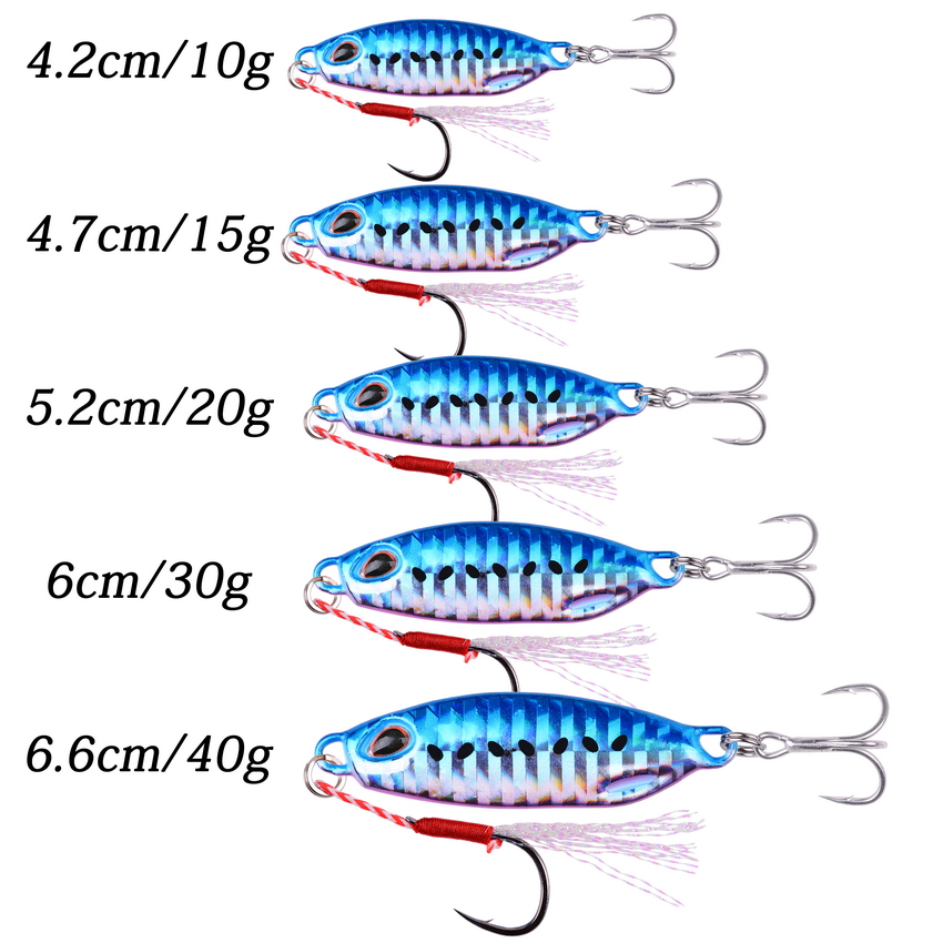 Jigs 10g 15g 20g 30g 40g Fishi - Fishing Lure Spoon recension och pris