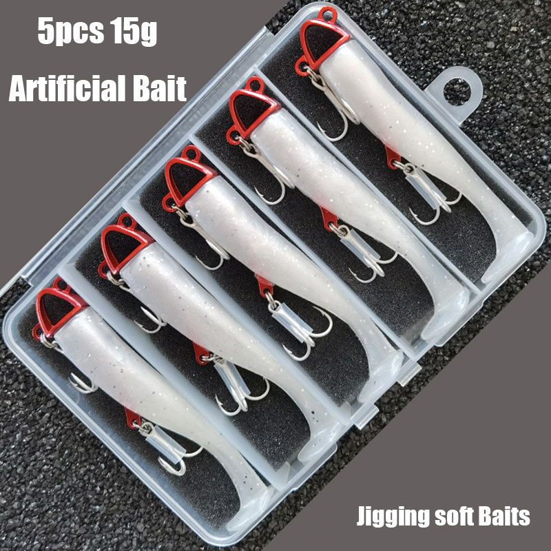 5pcs 15g-99mm Artificial Bait  - Fishing Lure Swimbait recension och pris
